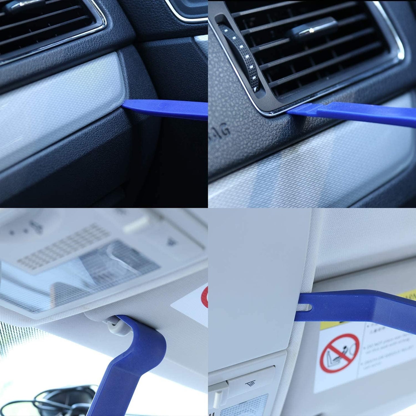 7 pcs Auto Trim Removal Tool Kit No Scratch Plastic Pry Tool Kit - for Vehicle Dash Radio Audio Installer